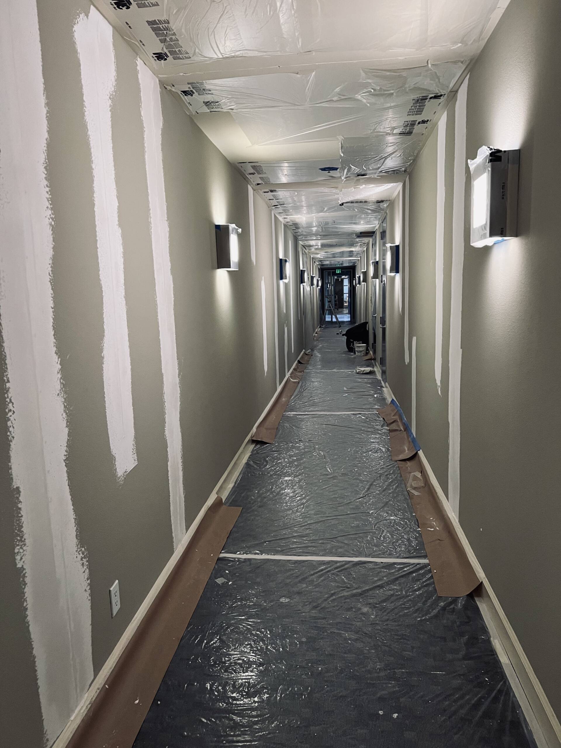 Commercial hallway